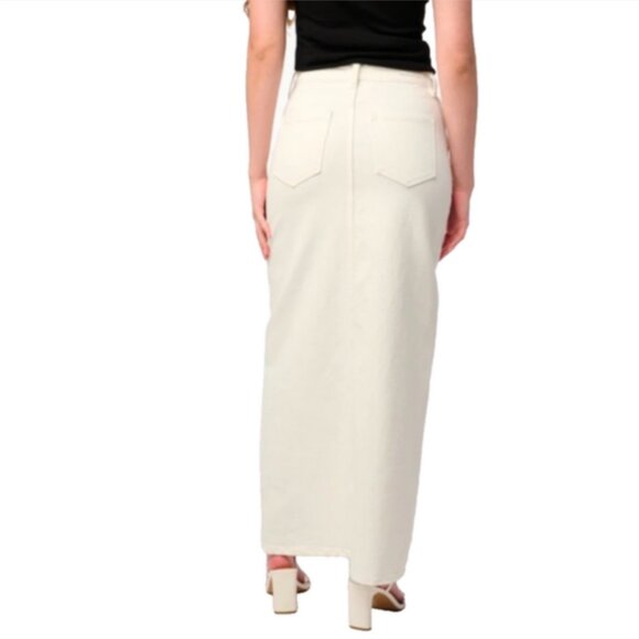 BlankNYC See You Again High Waist Denim Maxi Skirt - Picture 5 of 7